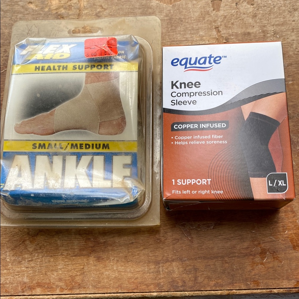 3/$15. Ankle and knee supports